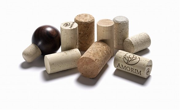 Various cork wine stoppers