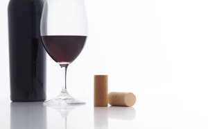 Cork Wine Stopper and Bottle